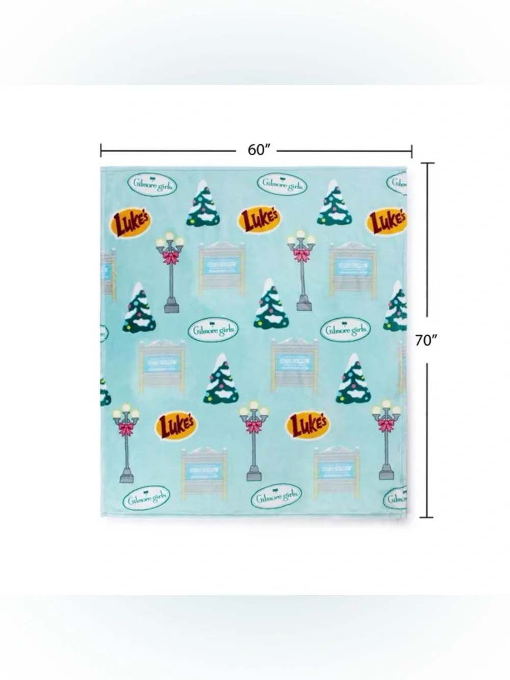 Gilmore Girls Licensed Christmas Holiday Silk Touch Throw Blankets, 60